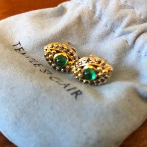 Rare Temple Saint Claire Protective Eye Earrings
